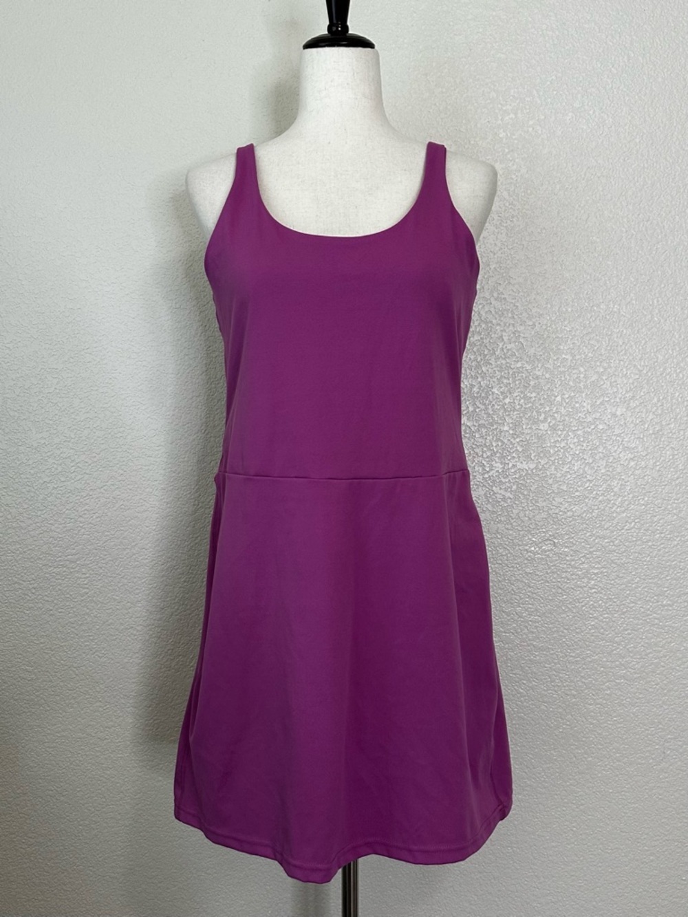 NWOT Elle Sport Active Pink Golf Pickleball Tennis Tank Top Dress, Sz Medium